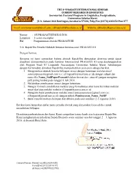 Pengumuman Abstrak PRASASTI III Yth. Bapak/Ibu Penulis