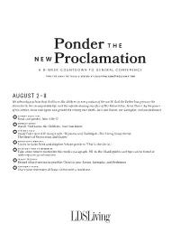 Ponder the New Proclamation.Pdf