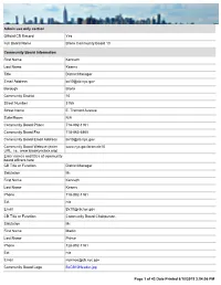 Admin Use Only Section Official CB Record Yes Full Board Name Bronx