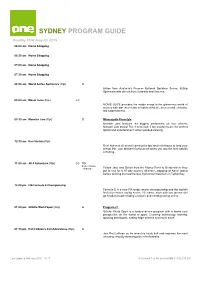 Sydney Program Guide