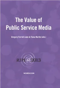 The Value of Public Service Media