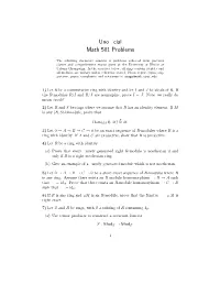 Unofficial Math 501 Problems (PDF)