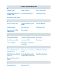 Airport Profiles from FASP 2035 Update