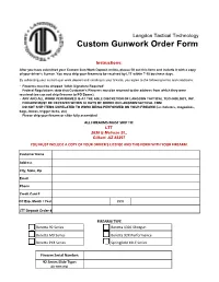 Custom Order Form