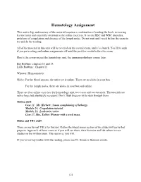 Hematology Assignment