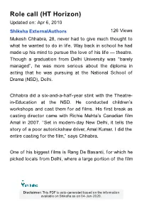 HT Horizon) Updated On: Apr 6, 2010 Shiksha Externalauthors 126 Views Mukesh Chhabra, 28, Never Had to Give Much Thought to What He Wanted to Do in Life