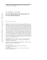 On the Hopf Algebraic Structure of Lie Group Integrators
