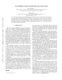 On the Stability of Small-Scale Ballooning Modes in Mirror Traps