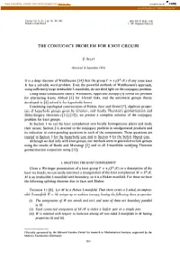 The Conjugacy Problem for Knot Groups 6)
