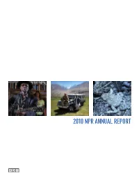 2010 Npr Annual Report About | 02