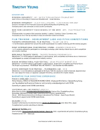 2019 T Yeung CV
