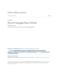 Beyond Campaign Finance Reform Tabatha Abu El-Haj Drexel University, Thomas R