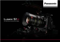 LUMIX S1H Brochurelumix