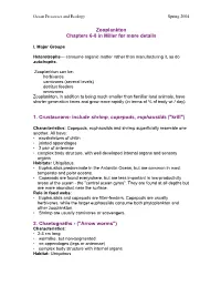 Zooplankton Chapters 6-8 in Miller for More Details 1. Crustaceans- Include Shrimp, Copepods, Euphausiids ("Krill") 2