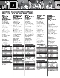2008 Opponents