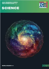 2020 Research Areas and Supervisors Science