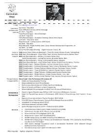Format Sintetico Di Curriculum Vitae