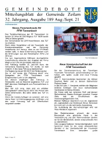 G E M E I N D E B O T E Mitteilungsblatt Der Gemeinde Zeilarn 32