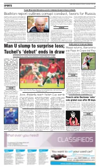 Man U Slump to Surprise Loss; Tuchel's 'Debut' Ends in Draw