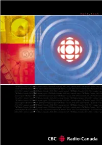 The Canadian Broadcasting Corporation's Annual Report for 2002-2003