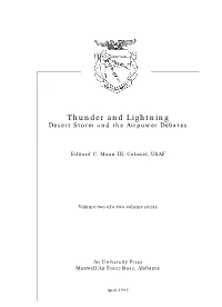 Thunder and Lightning Desert Storm and the Airpower Debates