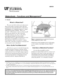 Watersheds - Functions and Management1