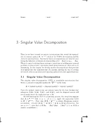 3·Singular Value Decomposition