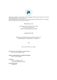 Economic Geography and Its Effect on the Development of the German