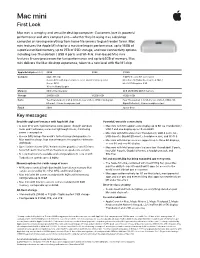 Mac Mini—First Look