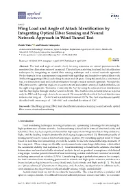 Wing Load and Angle of Attack Identification by Integrating Optical