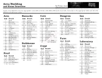 Area-Building and Room Generator