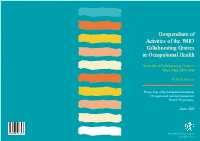 Compendium of Activities of the WHO Collaborating Centres in Occupational Health