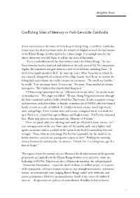 Conflicting Sites of Memory in Post-Genocide Cambodia
