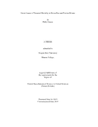 Gross Causes of Neonatal Mortality in Devon Rex and Persian Kittens By