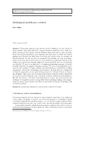 Mechanized Metatheory Revisited