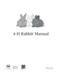 4-H Rabbit Manual