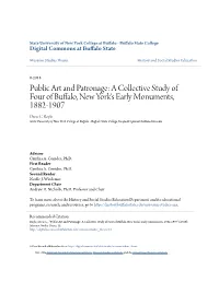 A Collective Study of Four of Buffalo, New York's Early Monuments, 1882-1907 Drew C