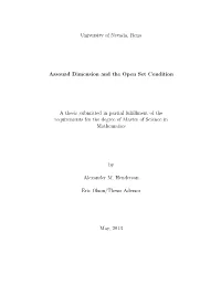 Assouad Dimension and the Open Set Condition