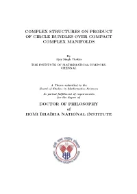 Complex Structures on Product of Circle Bundles Over Compact Complex Manifolds