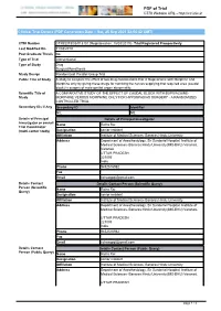 CTRI Trial Data