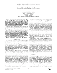 Gradual Security Typing with References