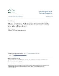 Personality Traits and Music Experience Tracy A