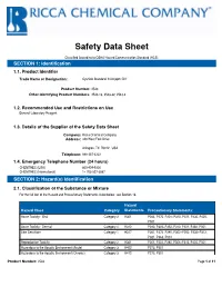 Safety Data Sheet