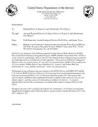 San Antonio Water Systems Micron and Water Resources Integration Program Habitat Conservation Plan – Permit TE-36242C (Consultation No