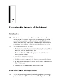 Chapter 7: Protecting the Integrity of the Internet