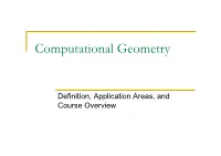 Computational Geometry