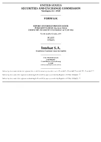Intelsat S.A. (Translation of Registrant’S Name Into English)