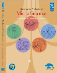 Knowledge Products of Microfinance – a Synthesis of Consolidated Replies