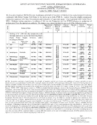 Office of the Executive Engineer, Rws&S Division