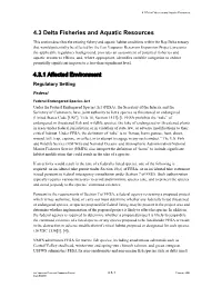 4.3 Delta Fisheries and Aquatic Resources (PDF)